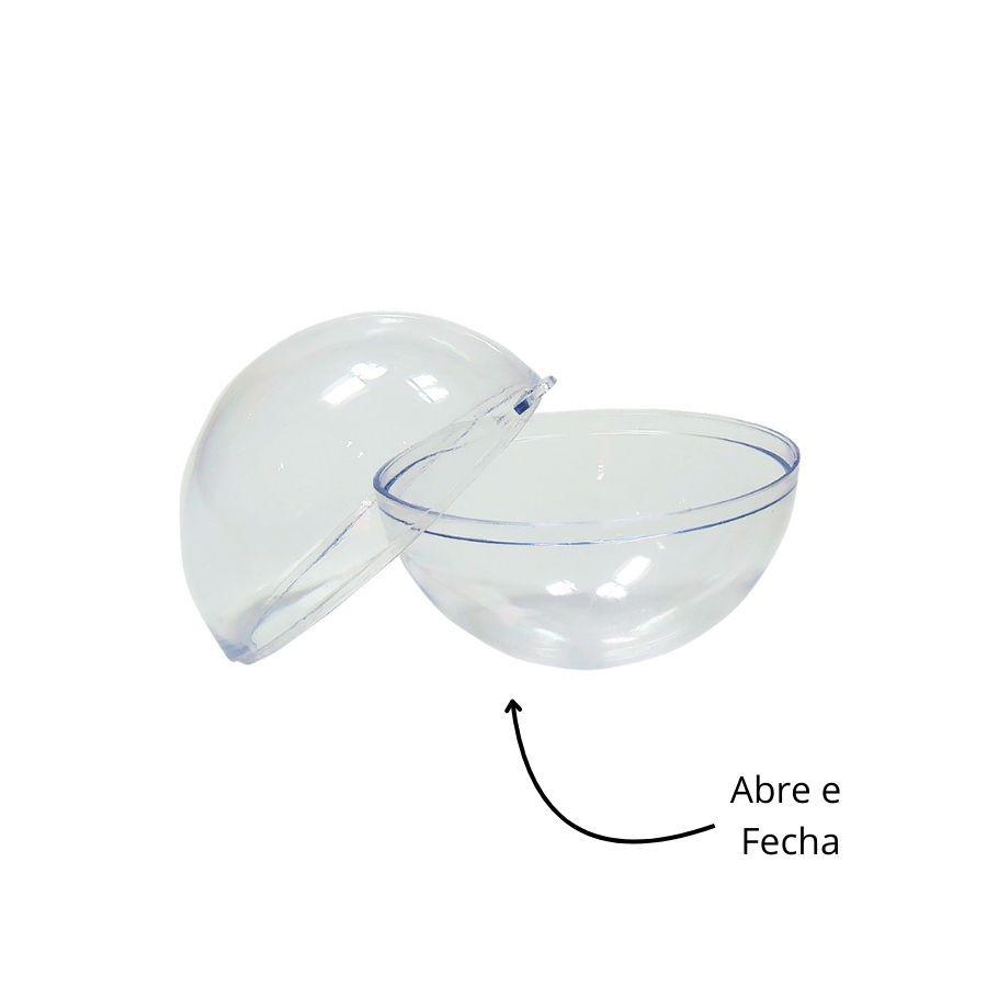 Bola De Acrílico Verde - 8cm - 10 Unidades - Rizzo