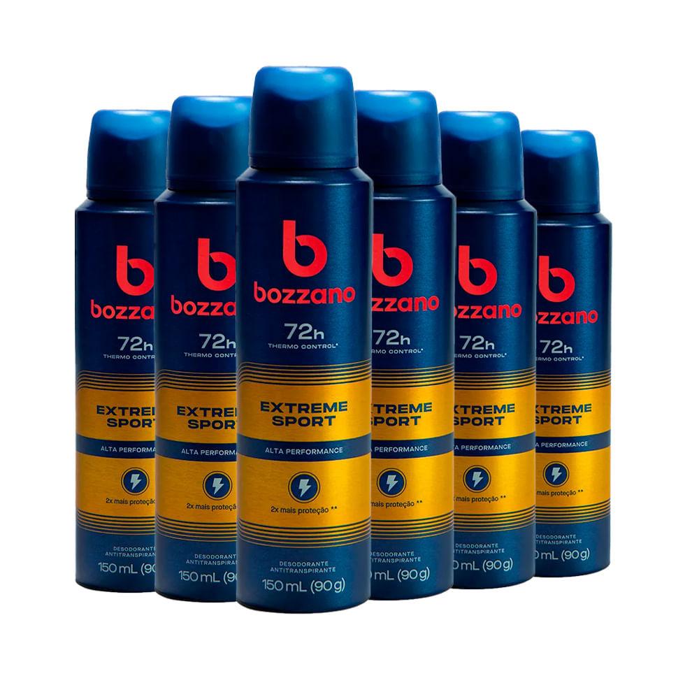 Kit Desodorante Aerosol Bozzano Extreme 90g - 6 Unidades