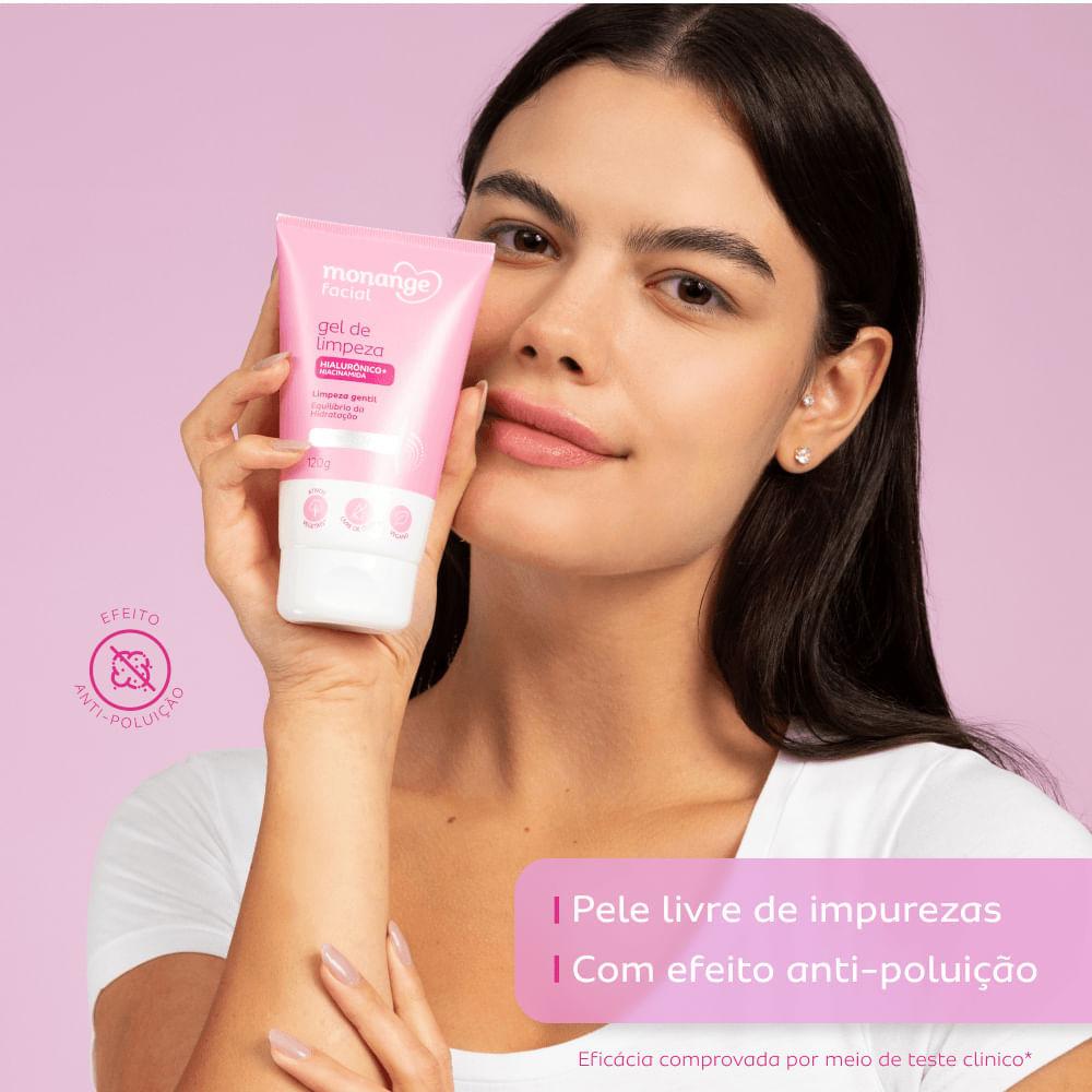 Kit Gel Facial + Creme Facial Monange Antissinais E Anti-ressecamento