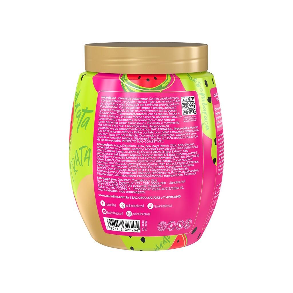 Creme De Tratamento Melancia 3 Em 1 Cachos Dos Sonhos Multy Poderosos 1kg
