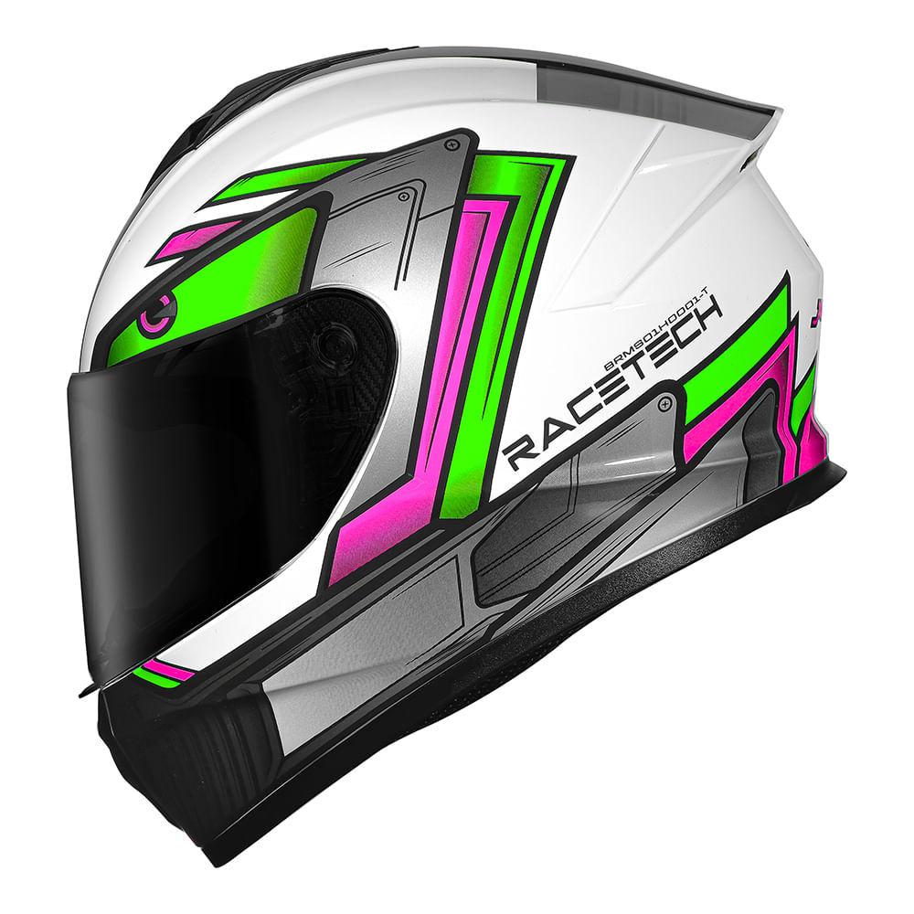 Capacete Race Tech Hit Android Verde