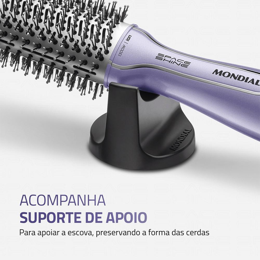 Escova Secadora Es-21 Space Shine 1300w Lilás Bivolt Mondial