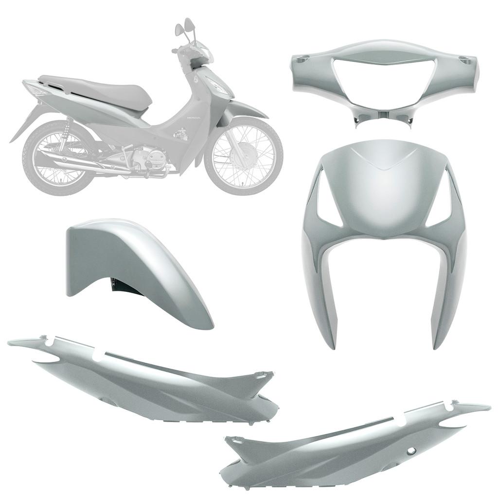 Kit Carenagem 4 Peças Completo Moto Honda Biz 125 Ks/es 2006 2007 2008 2009 2010 Ks Es