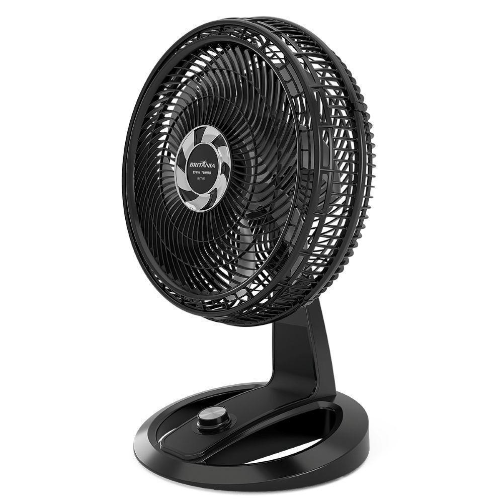 Ventilador Britânia Mesa Maxx Force 8 Pás 174W Preto 127V