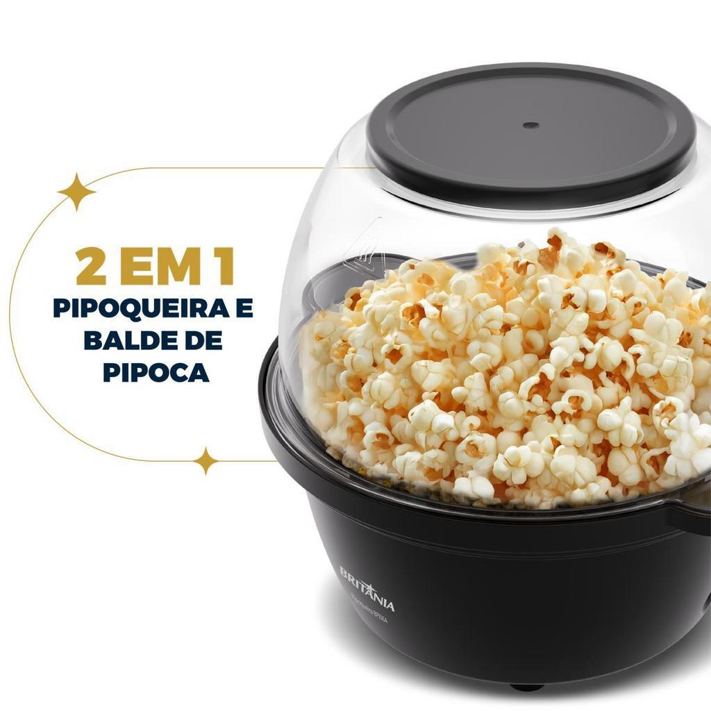 Pipoqueira Britânia Com Balde De Pipoca Antiaderente Bpi06a