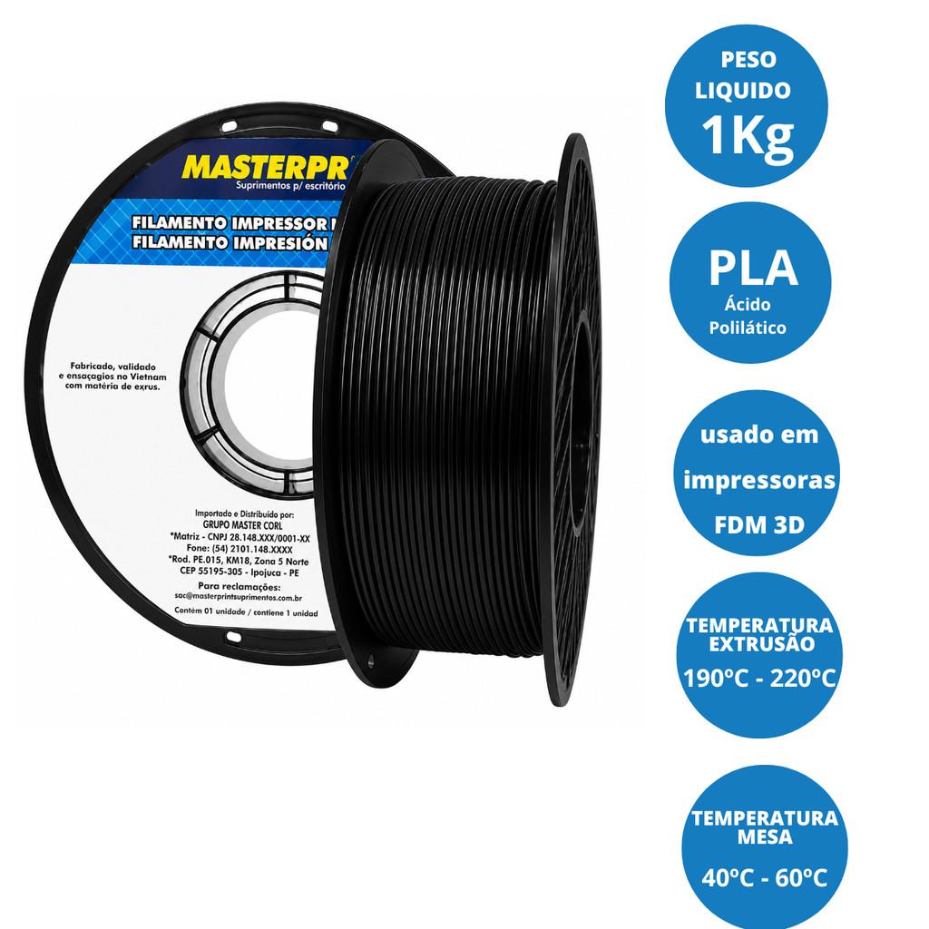 Filamento Pla Para Impressão 3D - Masterprint