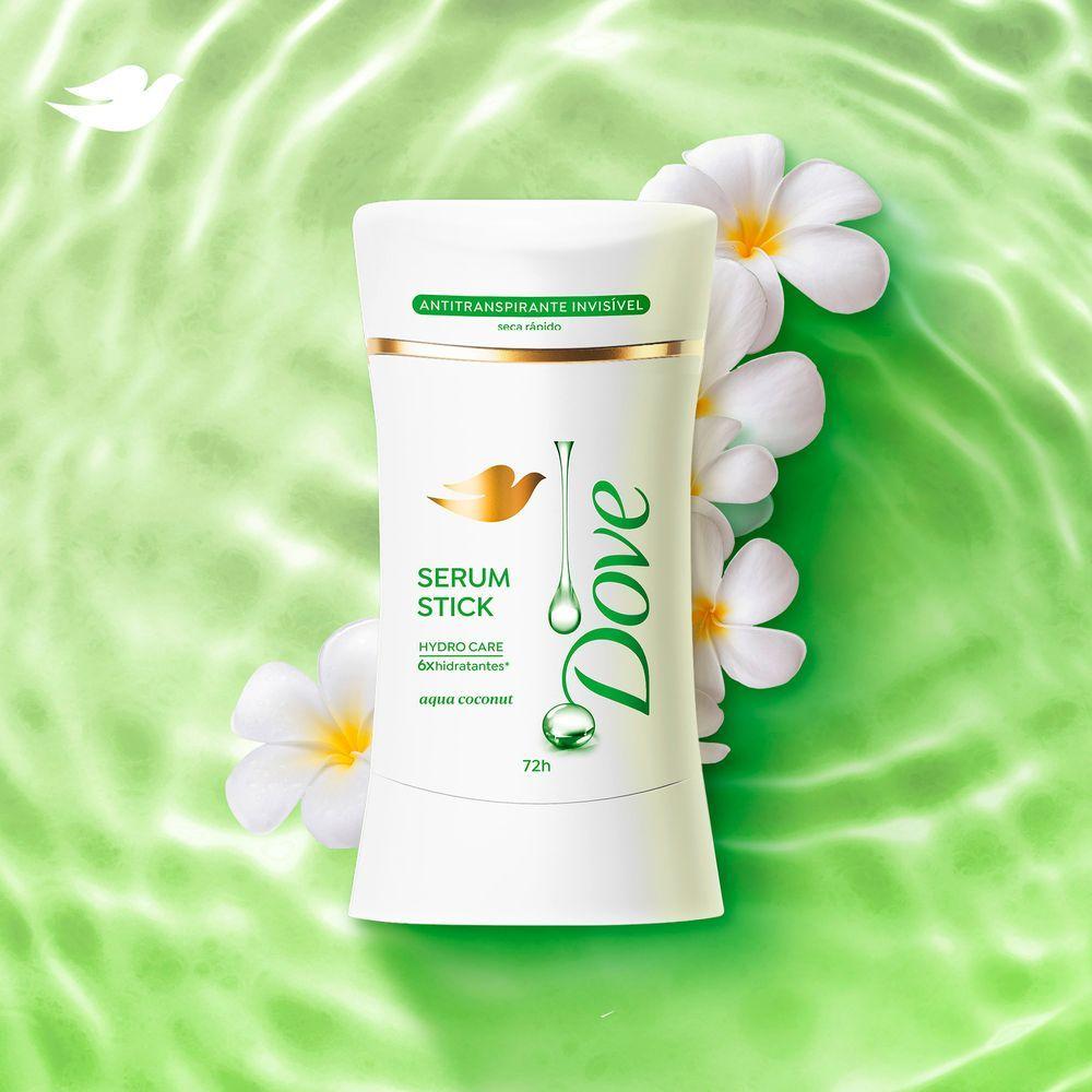 Desodorante Antitranspirante Dove Serum Stick Aqua Coconut 45g