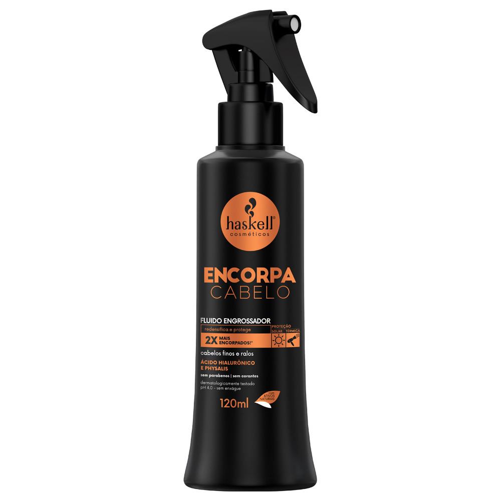 Fluido Finalizador Engrossador Capilar Encorpa Cabelo 120ml Haskell Volume Para Cabelos Finos E Ralos