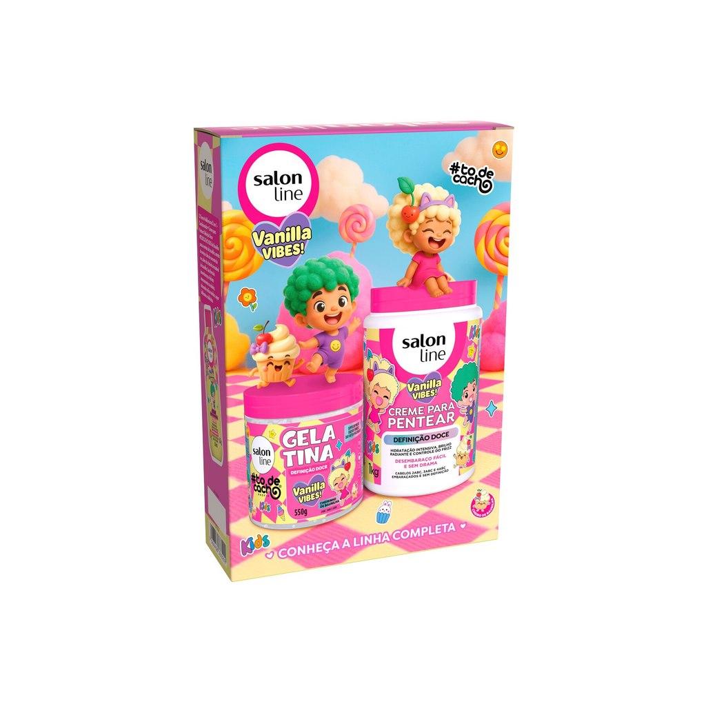 Kit Shampoo 300ml + Creme Multifuncional 300ml #todecacho Kids Vanilla Vibes