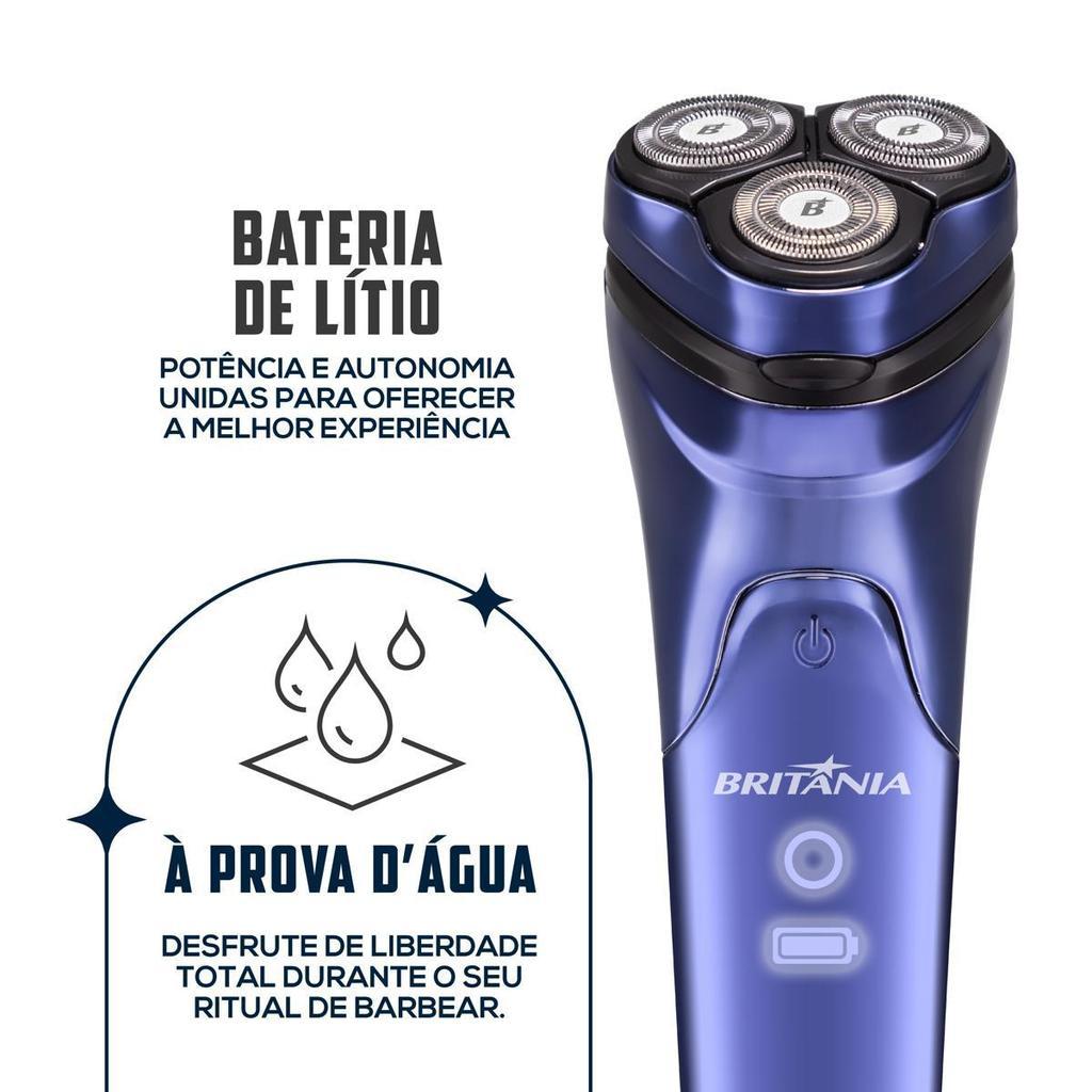 Barbeador Elétrico Britânia À Prova D Água Bivolt Bba07