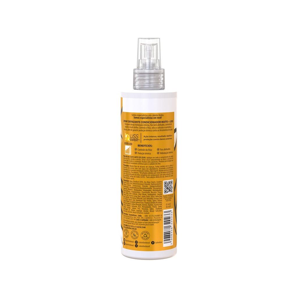 Meu Liso Muito + Liso Spray Defrizante Protetor Térmico 240ml