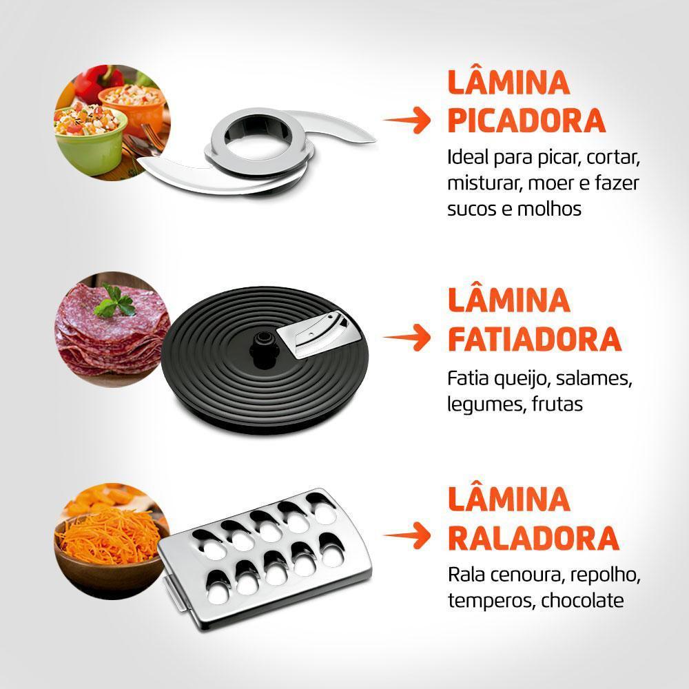 Multiprocessador Turbo Chef 7 Em 1 Mondial Mpn-01-be Preto 127V