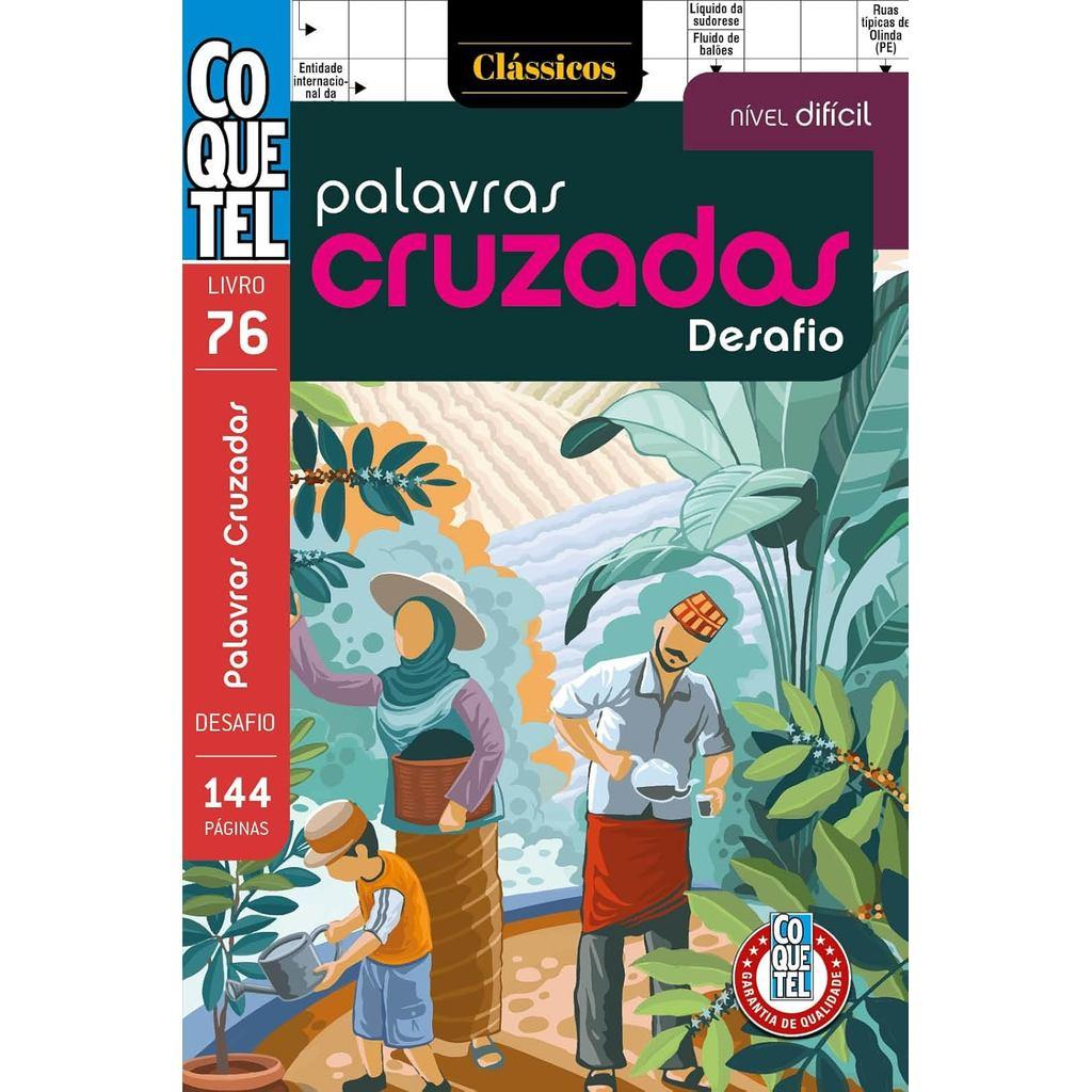 Coquetel Palavras Cruzadas Nível Difícil Livro 76