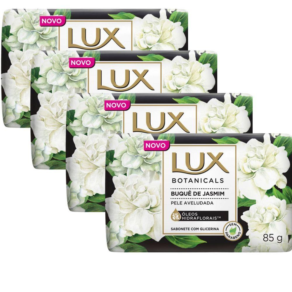 Kit 4 Sabonete Em Barra Lux Botanicals Buquê De Jasmim 85g