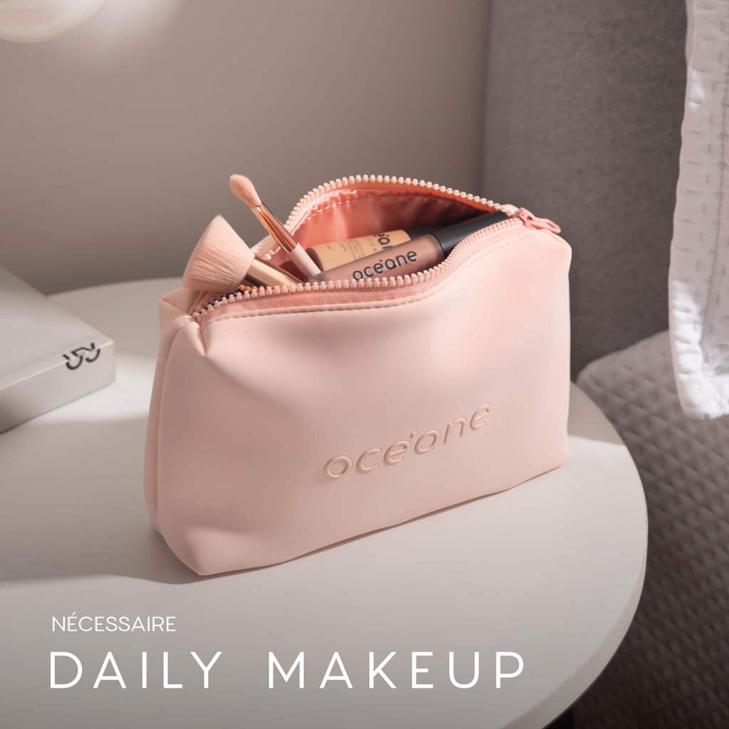 Kit Nécessaire Rosa Daily Makeup + Nécessaire Rosa Best Travel (2 Produtos)
