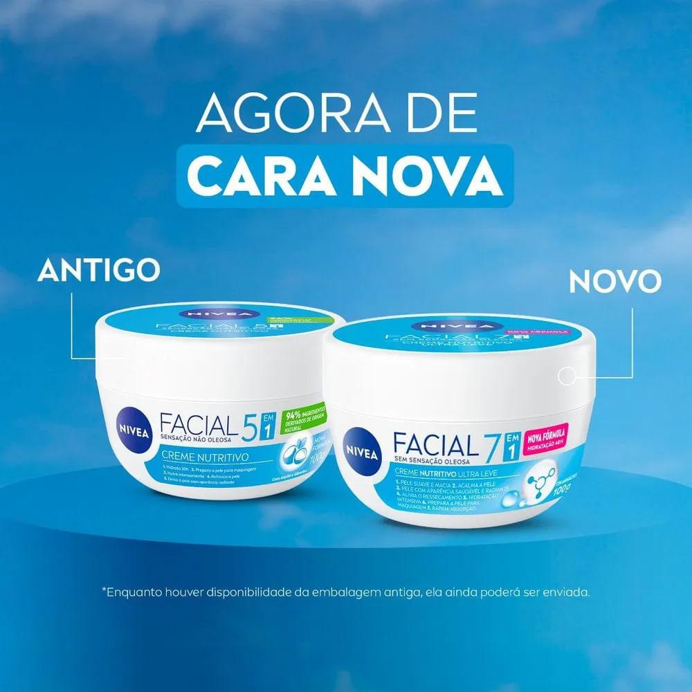 Creme Facial Nivea Nutritivo Ultraleve 7 Em 1 100g