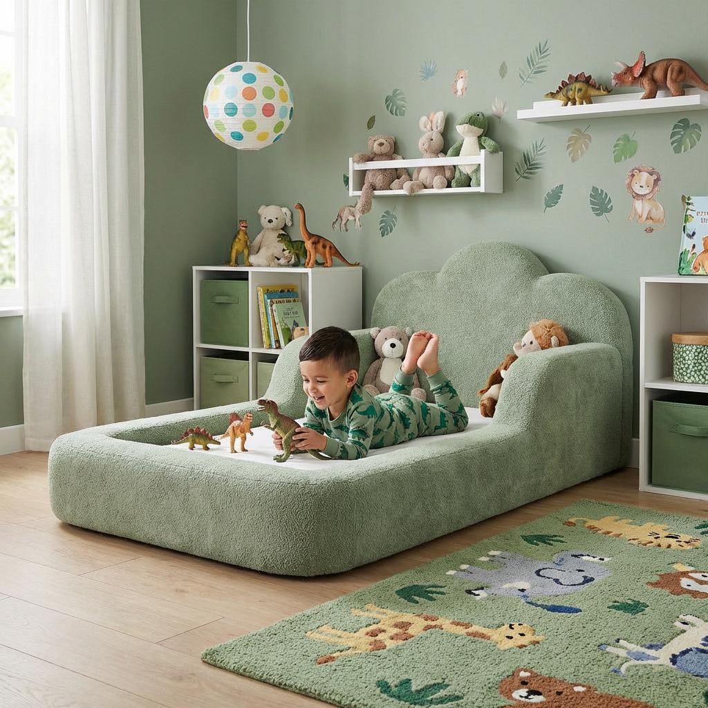 Cama Montessoriana Infantil Sonhos One Solteiro Com Colchão