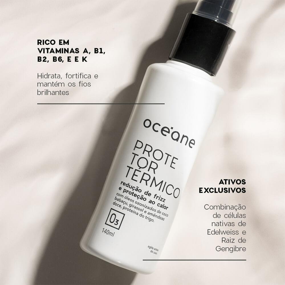 Kit Cabelo De Salão - Reconstrutor + Protetor Térmico + Óleo Finalizador + Perfume (4 Produtos)