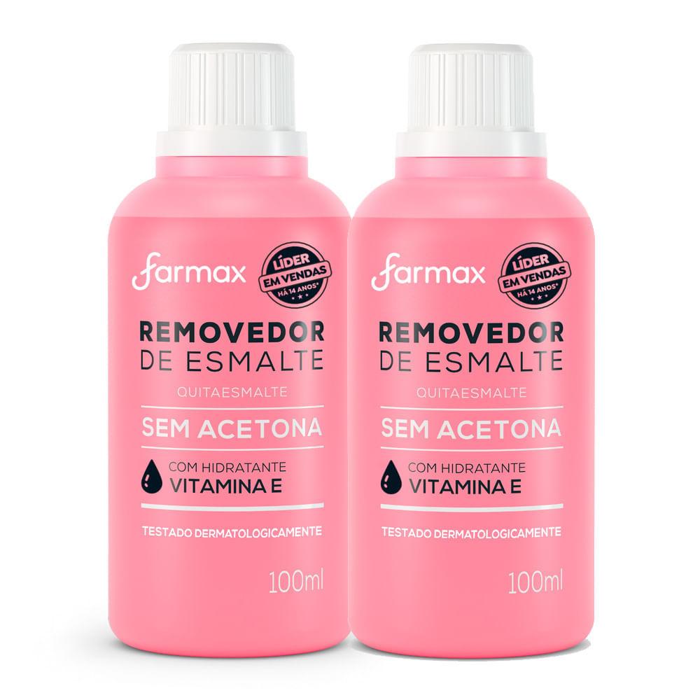 Kit 2 Removedor De Esmalte Farmax Com 100ml