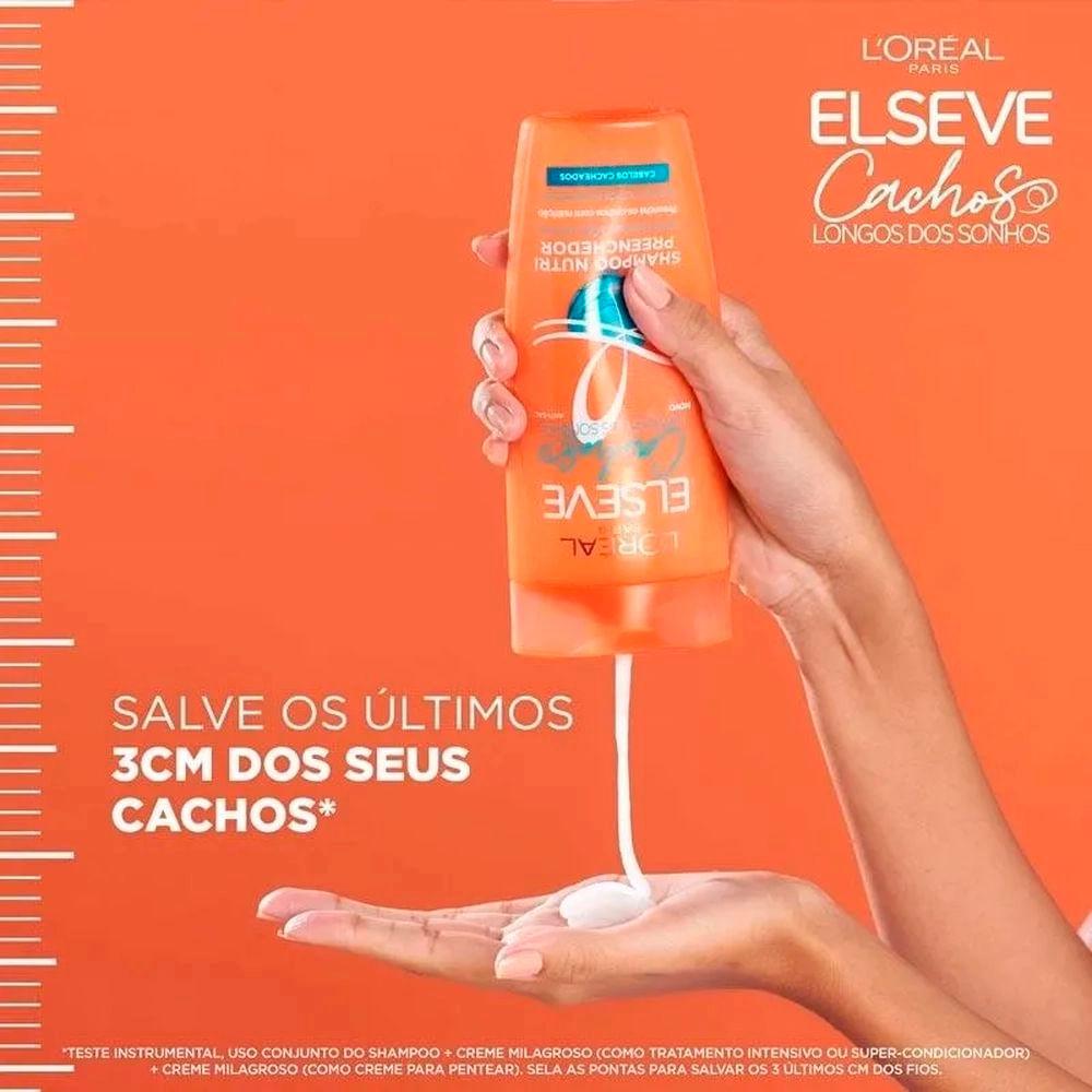 Kit Elseve Shampoo 375ml + Condicionador 170ml Cachos Longos Dos Sonhos
