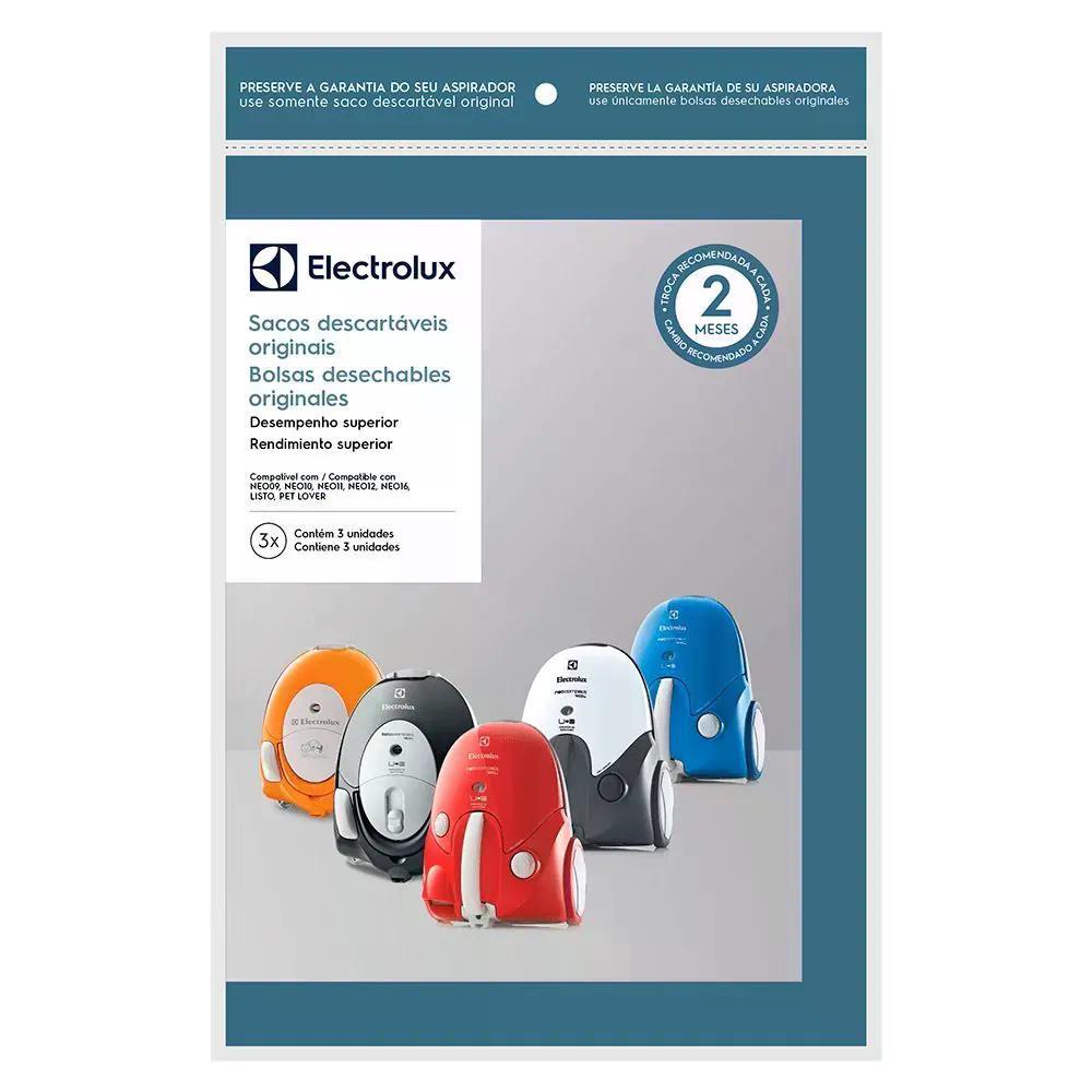 Kit Sacos Aspirador Electrolux Sbene 3 Peças Biodeg