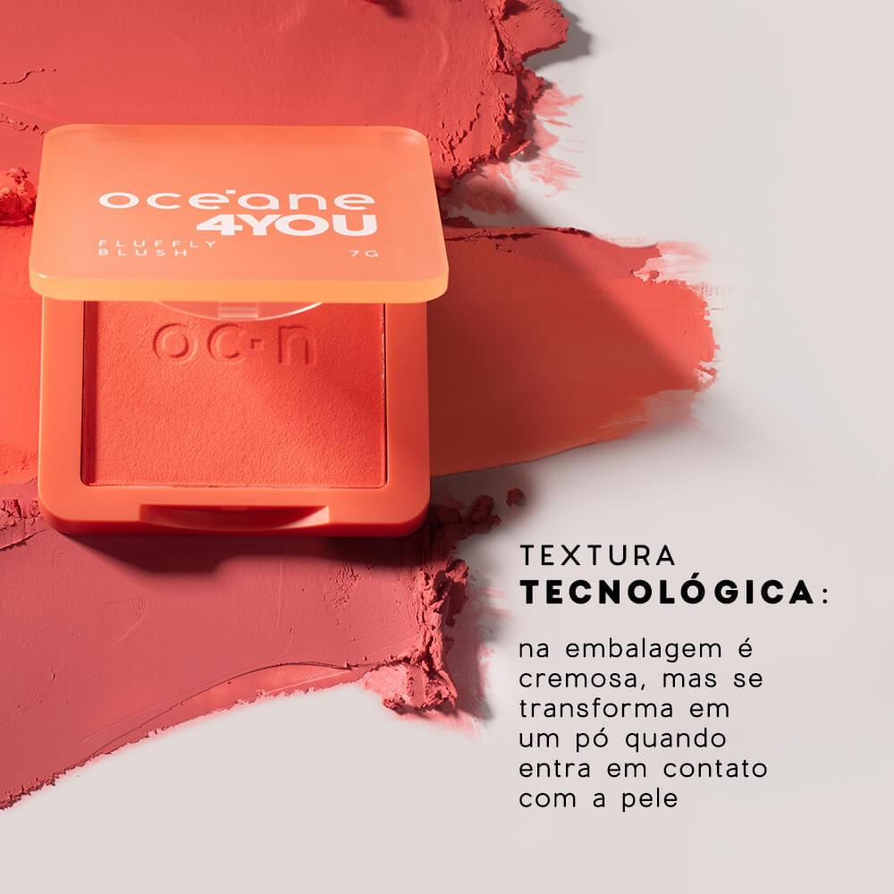 Kit Blush Cremoso Pêssego + Iluminador Facial Perolado 4you (2 Produtos)