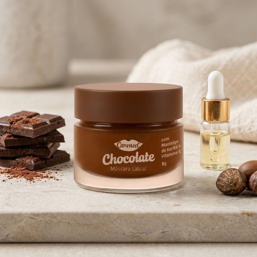 Máscara Hidratante Labial Carmed Chocolate 8g