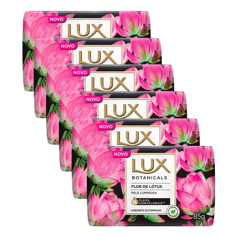 Kit 6 Sabonete Em Barra Lux Botanicals Flor De Lótus 85g