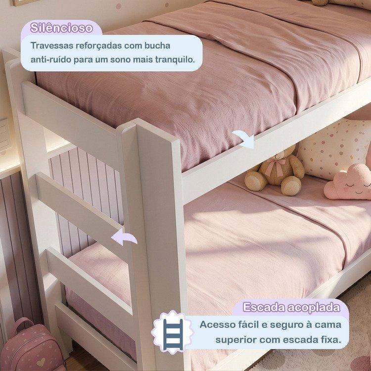 Beliche Solteiro 100 Mdf 95cm X 211cm Flórida Branco