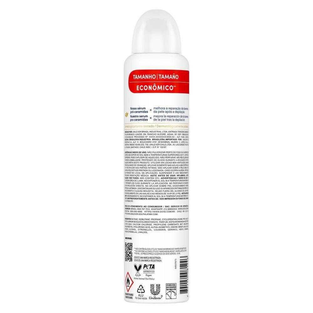 Desodorante Antitranspirante Aerosol Invisible Dry 72h Dove 250ml