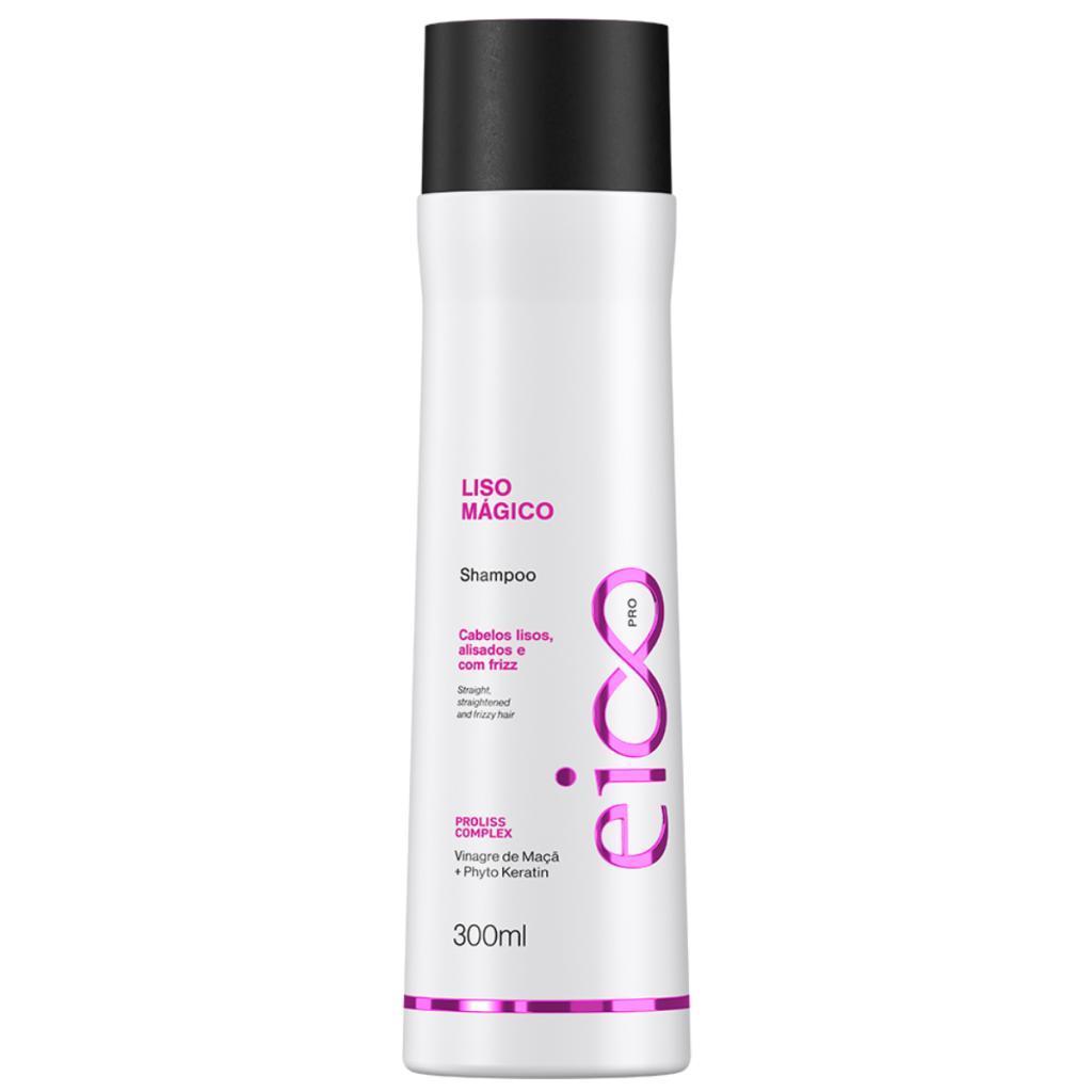 Kit Eico Shampoo 300ml Máscara Tratamento Antifrizz 300ml Liso Mágico