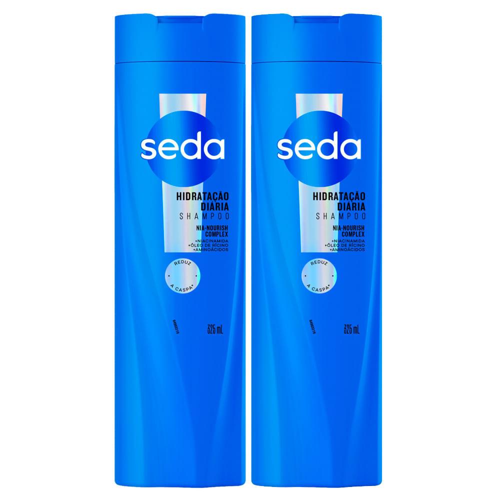 Kit 2 Shampoo Seda Hidratação Diária 325ml