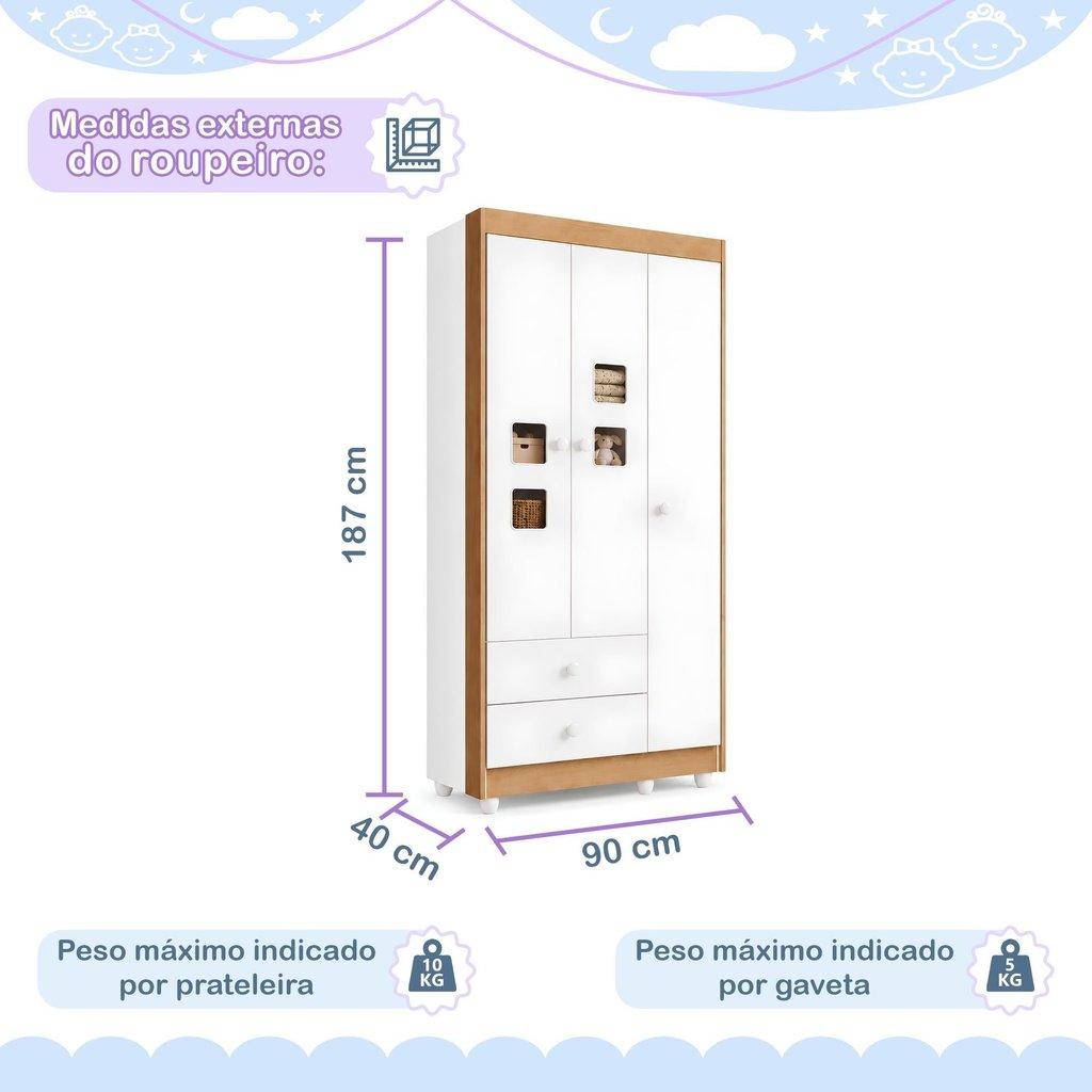 Berço Mini Cama 100 Mdf Slim Branco