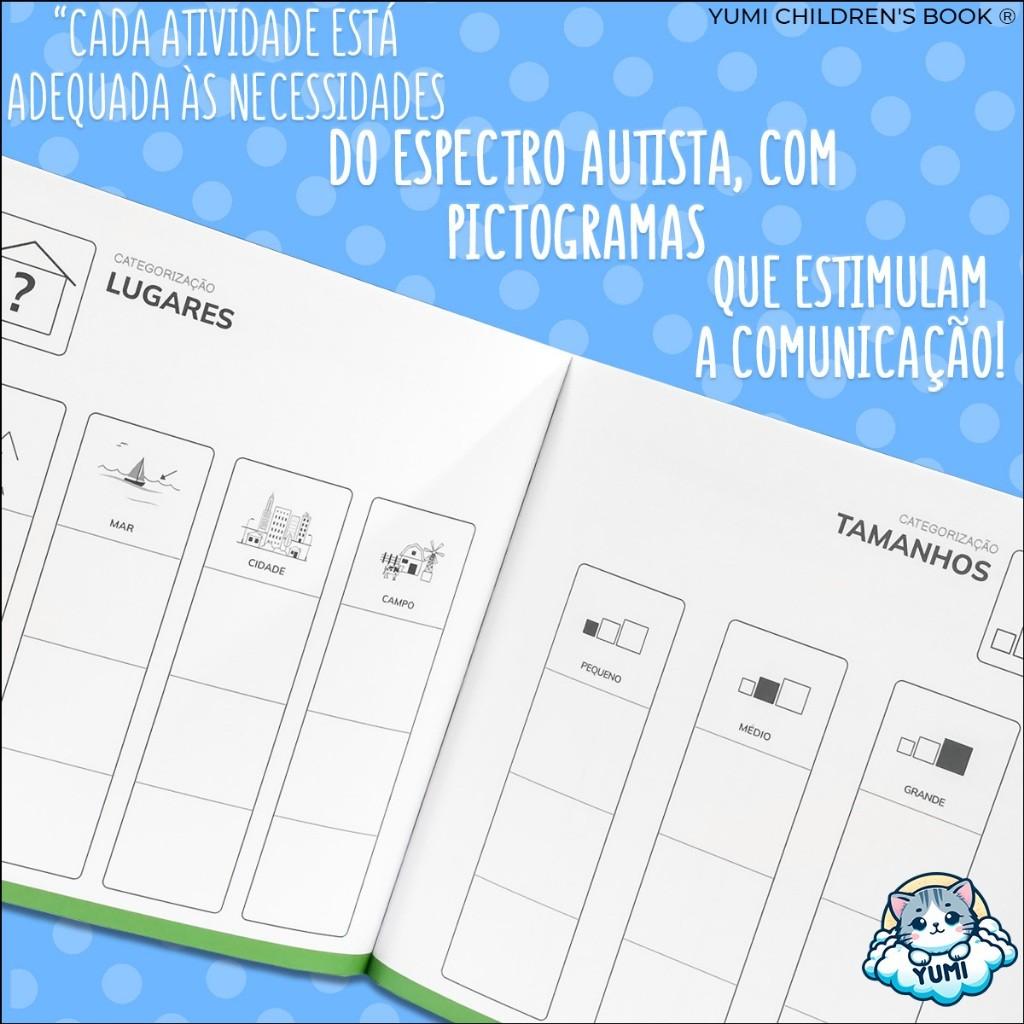 Livro Infantil De Atividades Educativas Tea E Tdah Brincando Com Comunicação Caa - Para Crianças E Pais Socialização