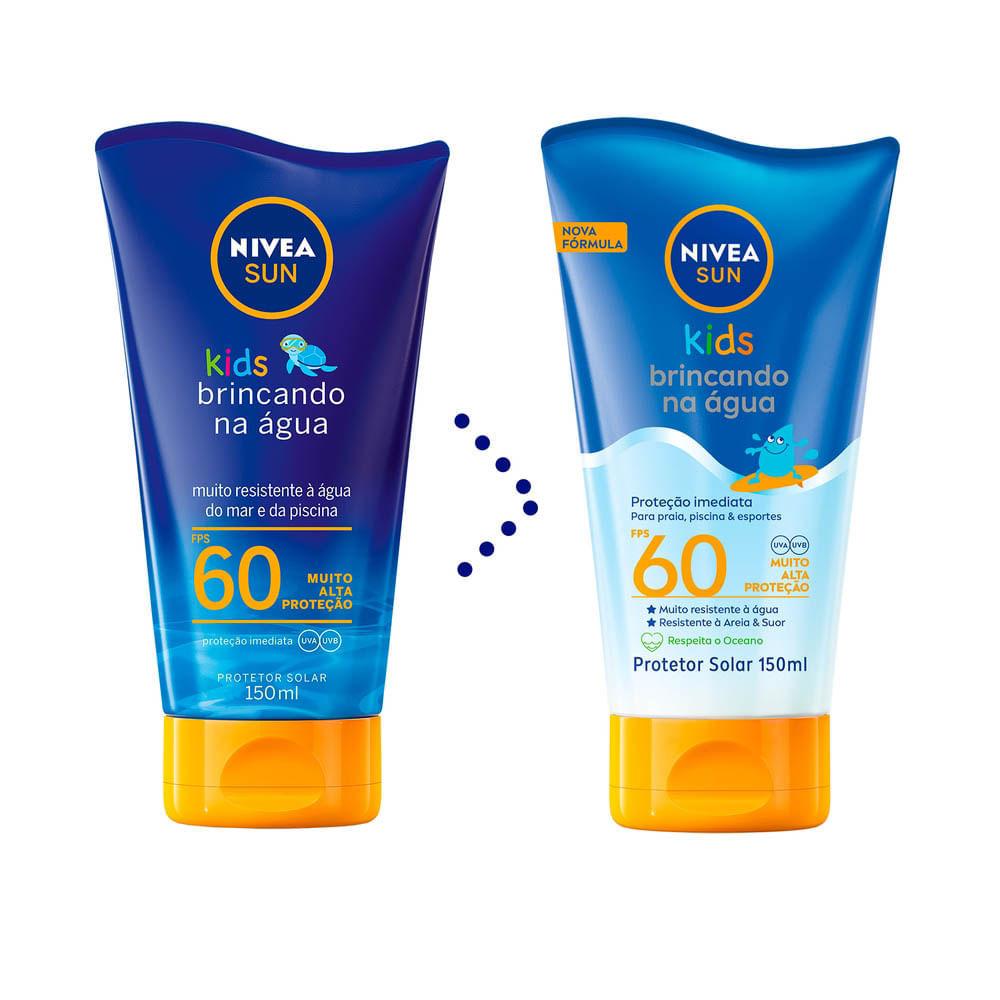 Protetor Solar Nivea Sun Brincando Na Água FPS 60 150ml
