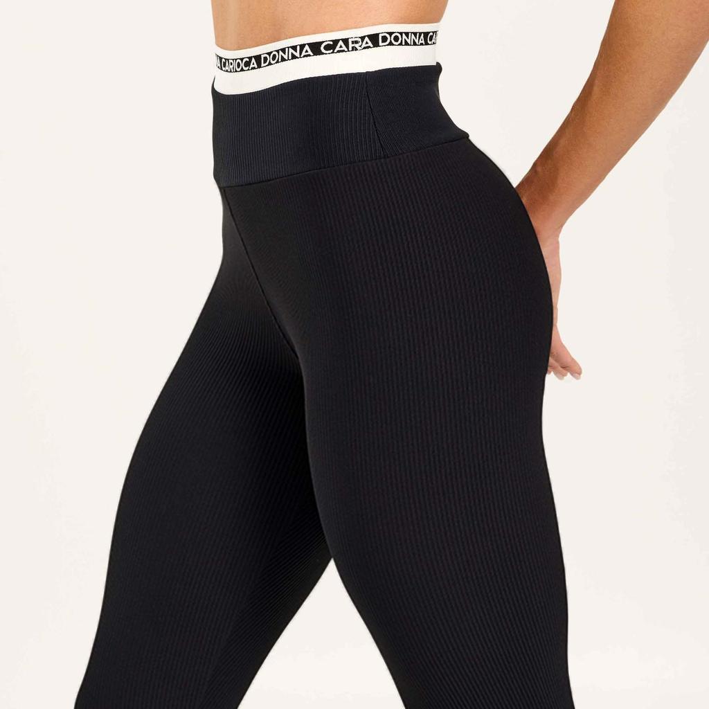 Legging Supple Preto Canelado