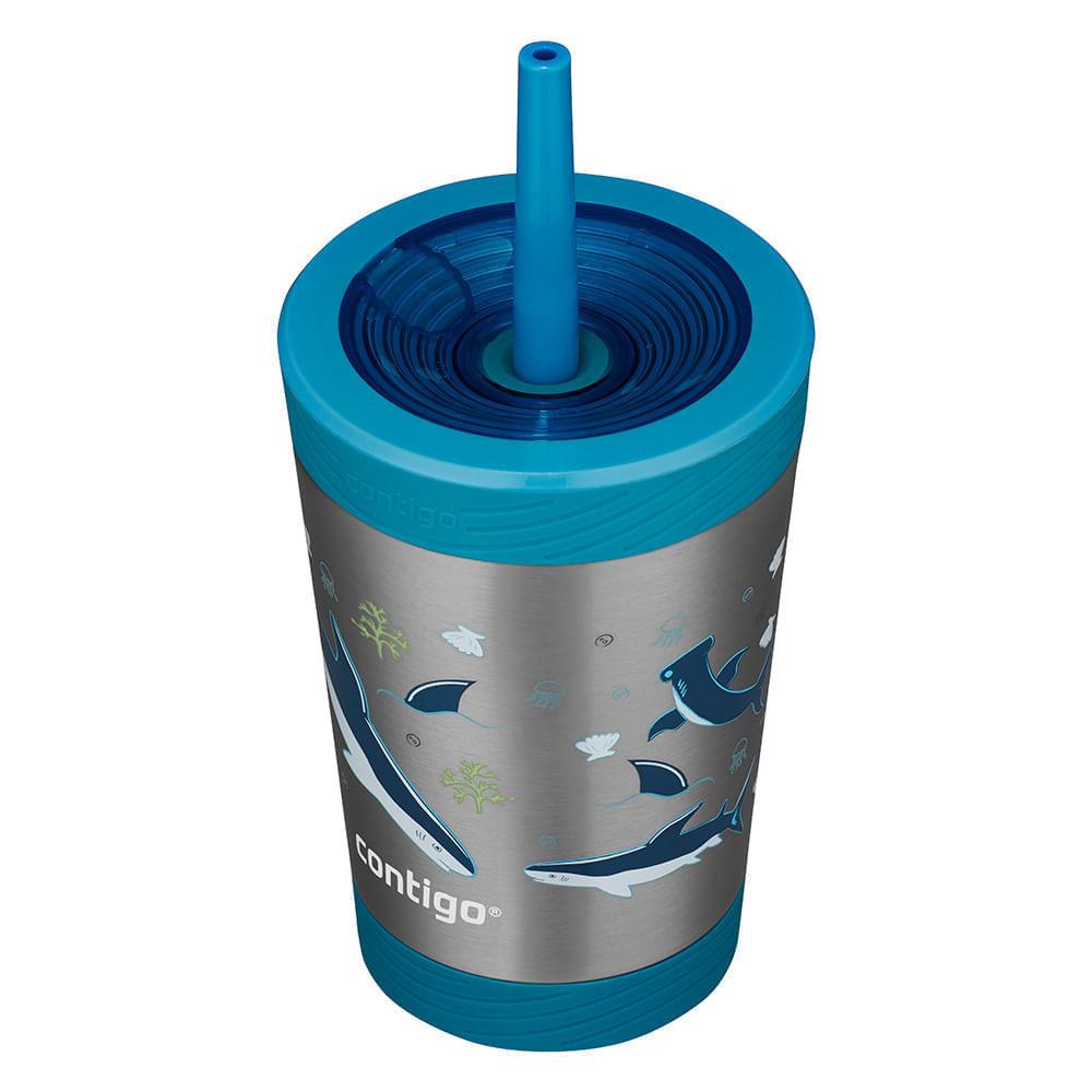 Copo Térmico Thermalock Kids Tubarão Contigo 384ml