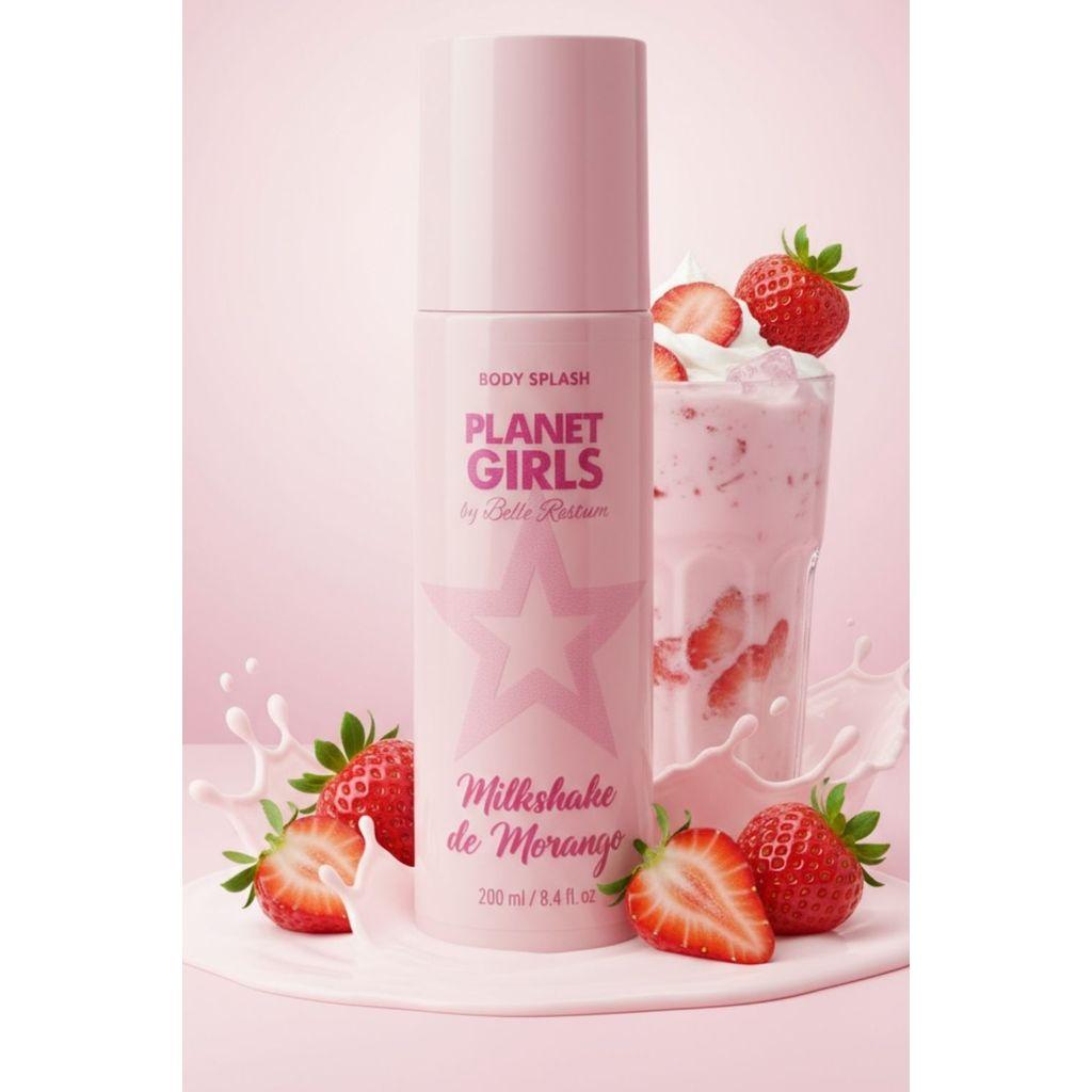 Body Splash Morango Planet Girls Rosa Claro