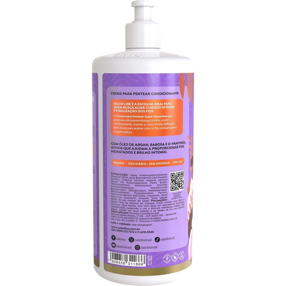 Creme Para Pentear Salon Line Super Desembaraço 1L