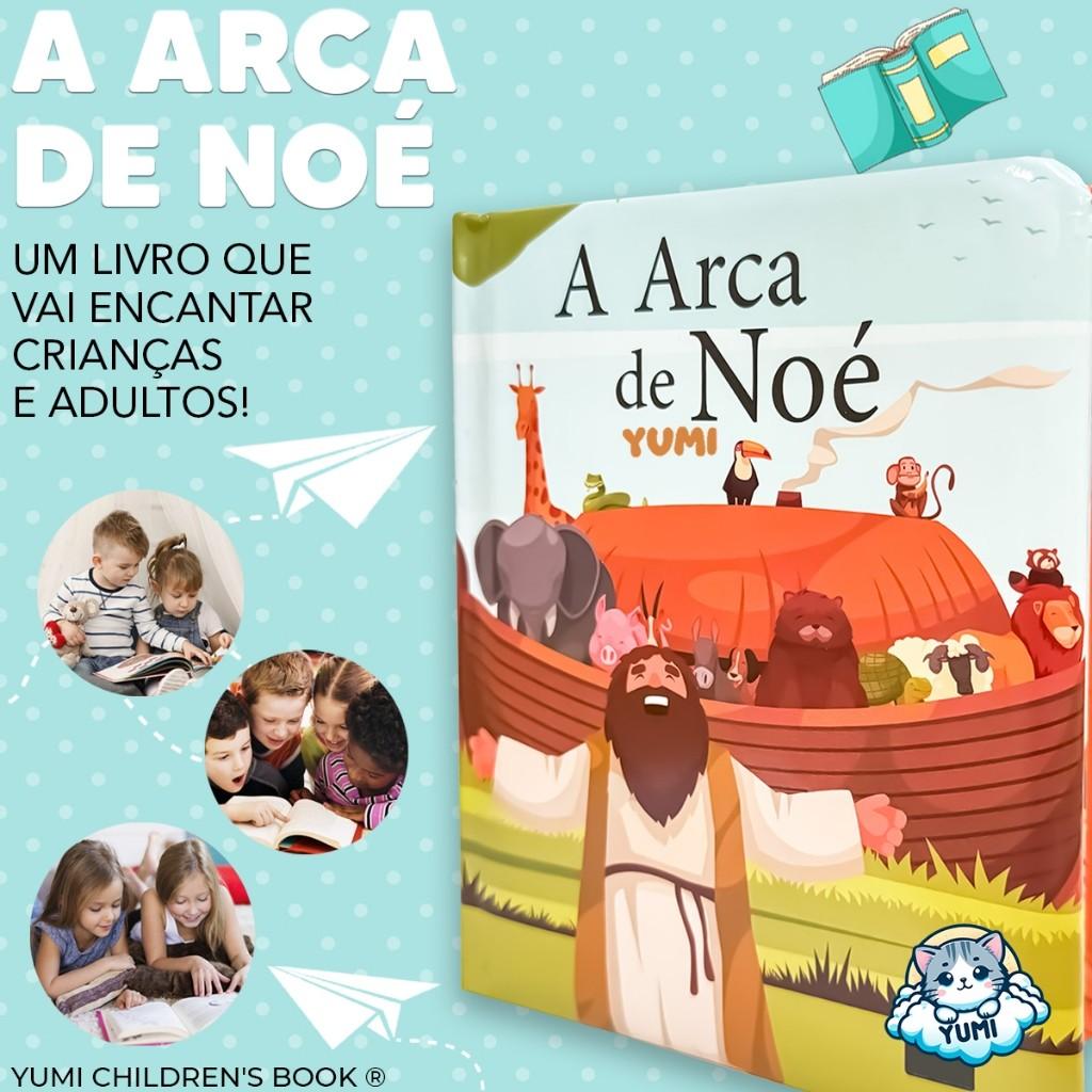 Livro Histórias Da Bíblia - A Arca De Noé Historias Bíblicas Bíblia Infantil Almofadado Folhas Duras Premium