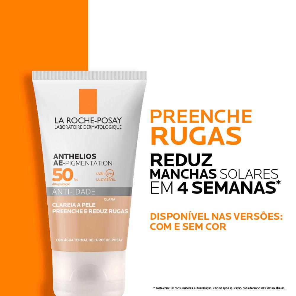 Protetor Solar Anthelios Anti-idade Ae-pigmentation Clareador FPS 50 Cor Clara 40g