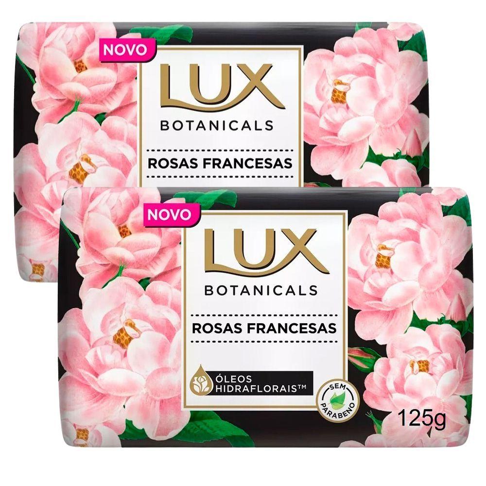 Kit 2 Sabonete Em Barra Lux Botanicals Rosas Francesas 125g