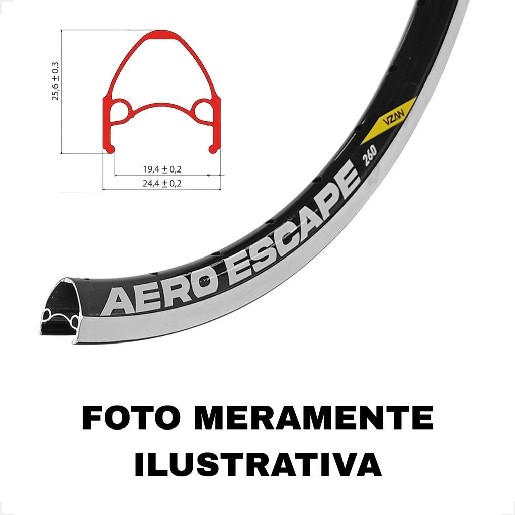 Aro Bike 26 Aero 36 Furos Azul Verniz V.brake Vzan Escape