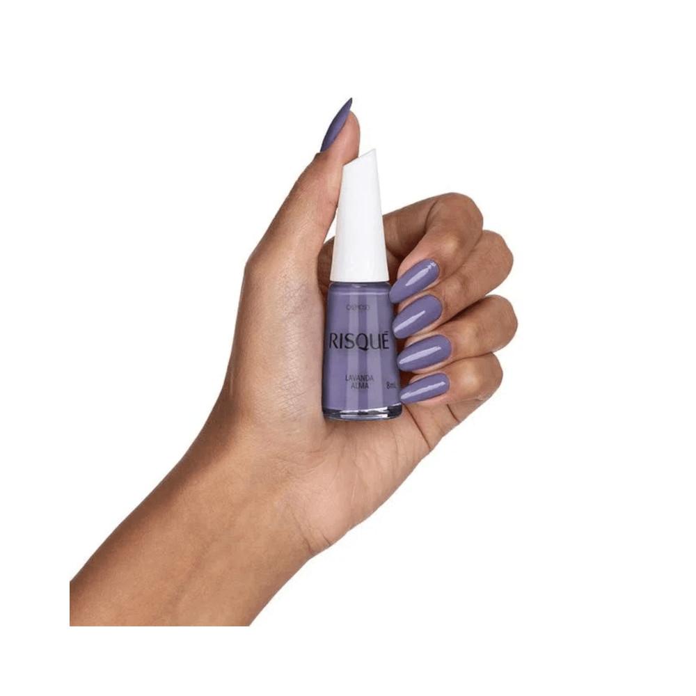 Esmalte Risqué Colorido Cremoso Lavanda Alma