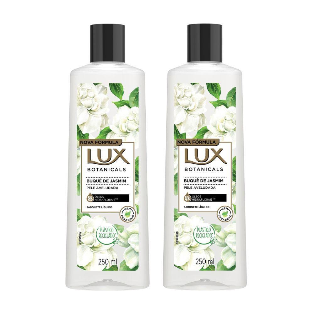 Kit 2 Sabonete Líquido Lux Botanicals Buquê De Jasmim 250ml