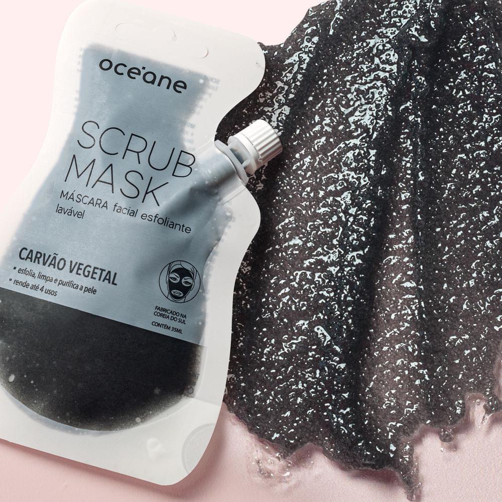 Máscara Facial Esfoliante De Carvão Vegetal 4 Usos - Scrub Mask 35ml
