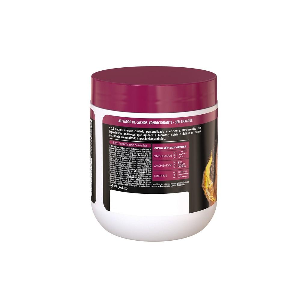 Ativador De Cachos Sos Cachos Arginina Reconstrução Salon Line 500g