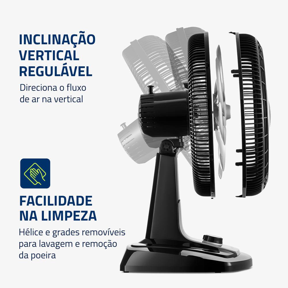 Ventilador De Mesa Mondial 8 Pás Vtx-50-8p - 50cm 127V