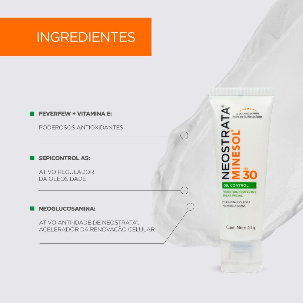 Protetor Solar Facial Neostrata Minesol Oil Control FPS 30 40g
