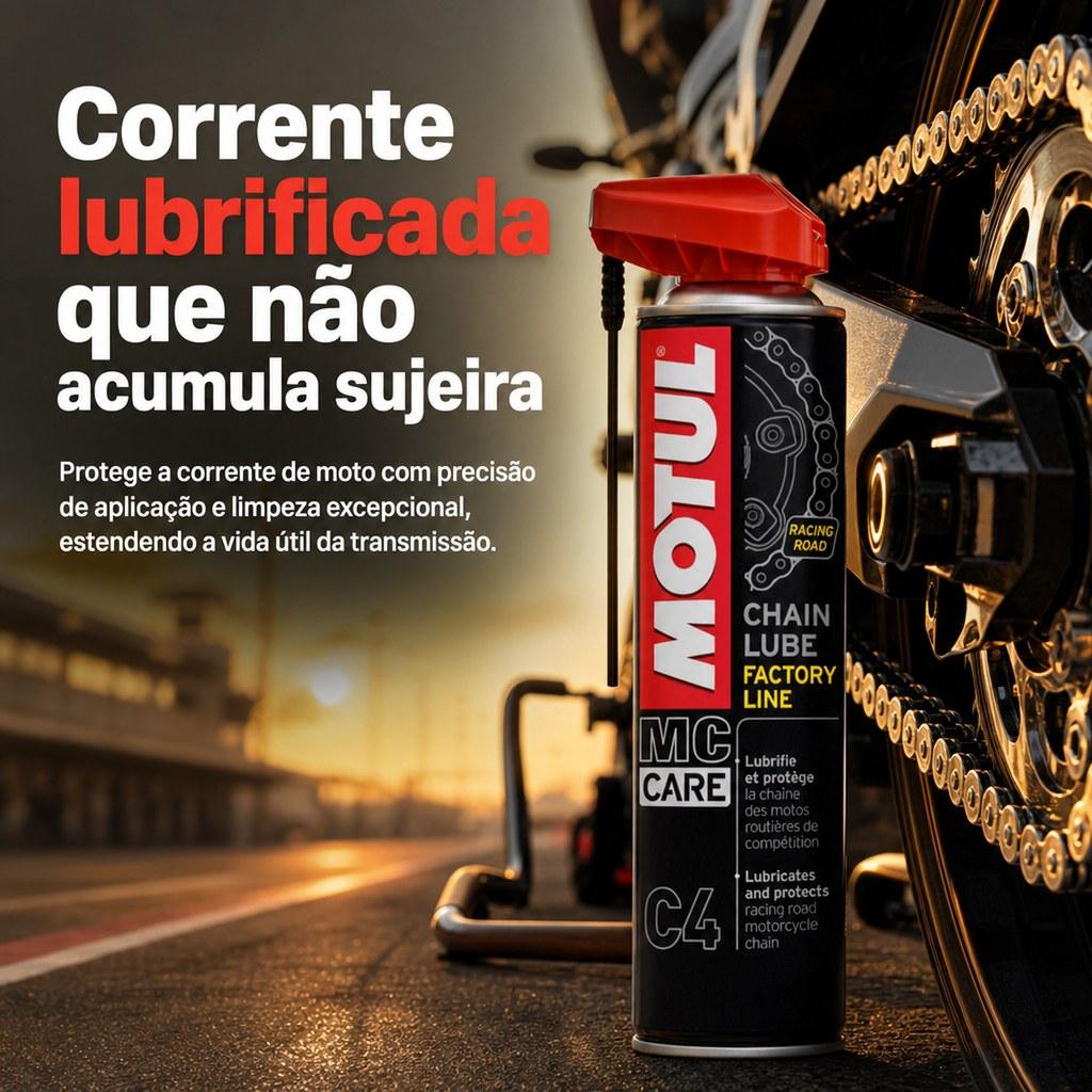 Lubrificante De Corrente Moto Motul C4 Chain Lube Spray 400ml